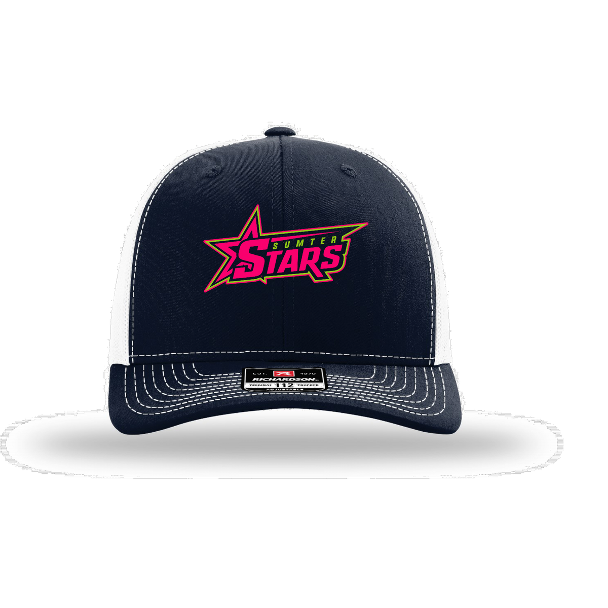 Sumter Stars Pink Logo Richardson 112 Hat