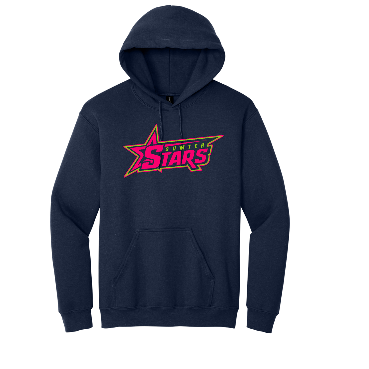 Sumter Stars Pink Logo Cotton Hoodie