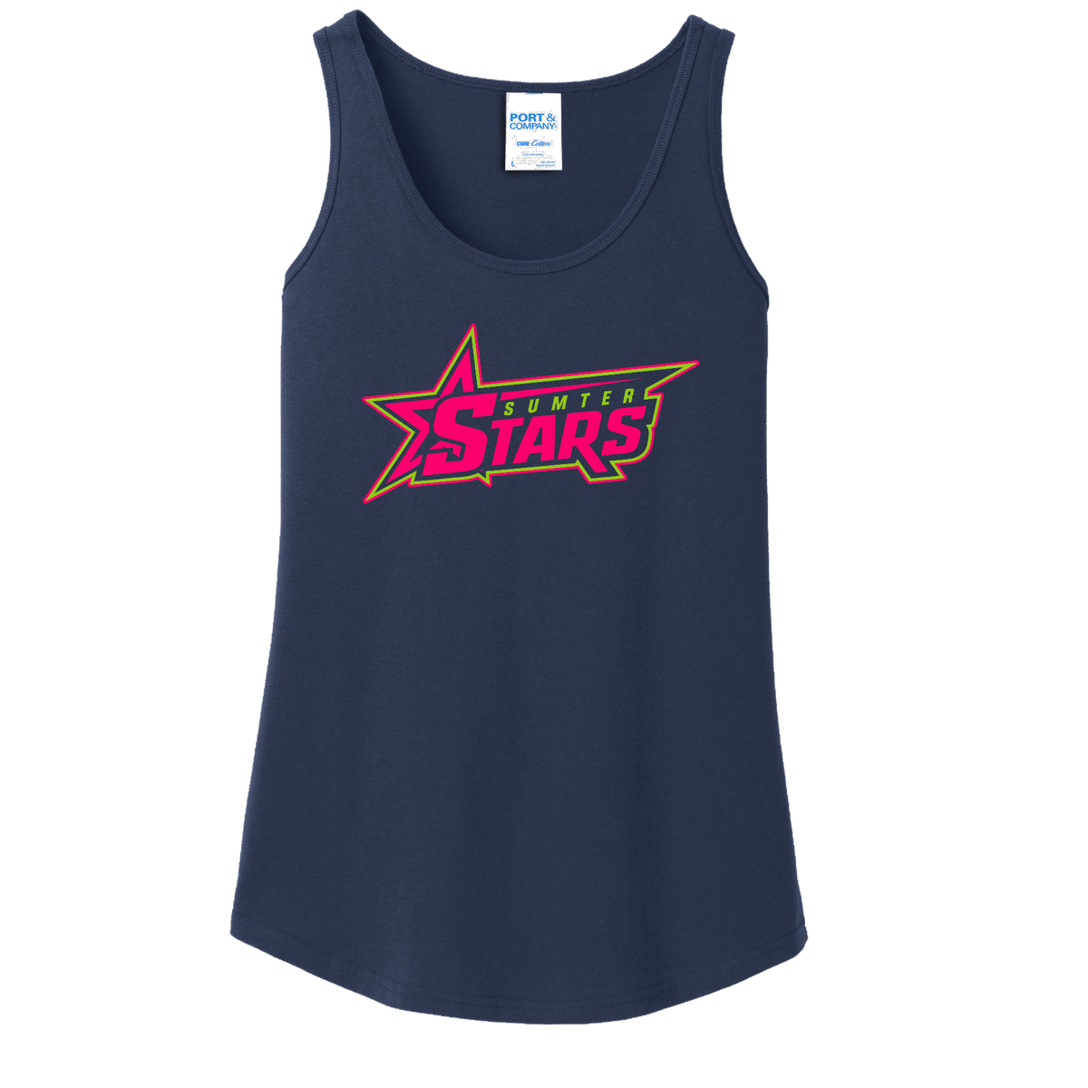 Sumter Stars Pink Logo Tank Top COTTON